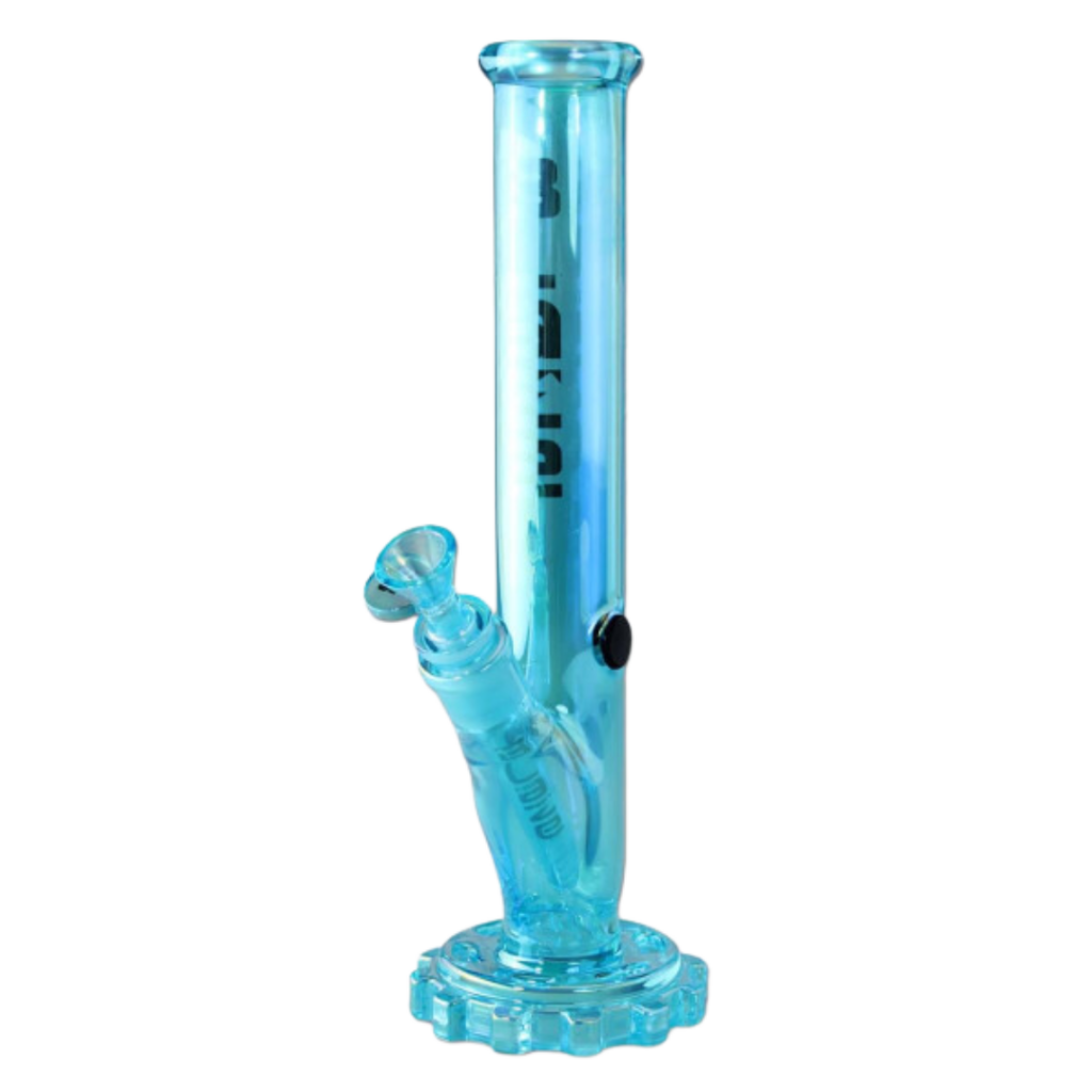 BLAZE Gear Glas Bong Rainbow/Metallic Effekt blå