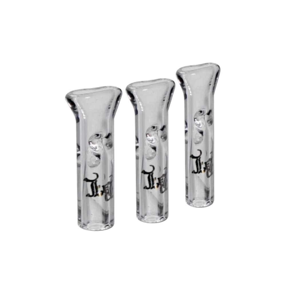 Glas filter tips Black Leaf 6/7/8 mm