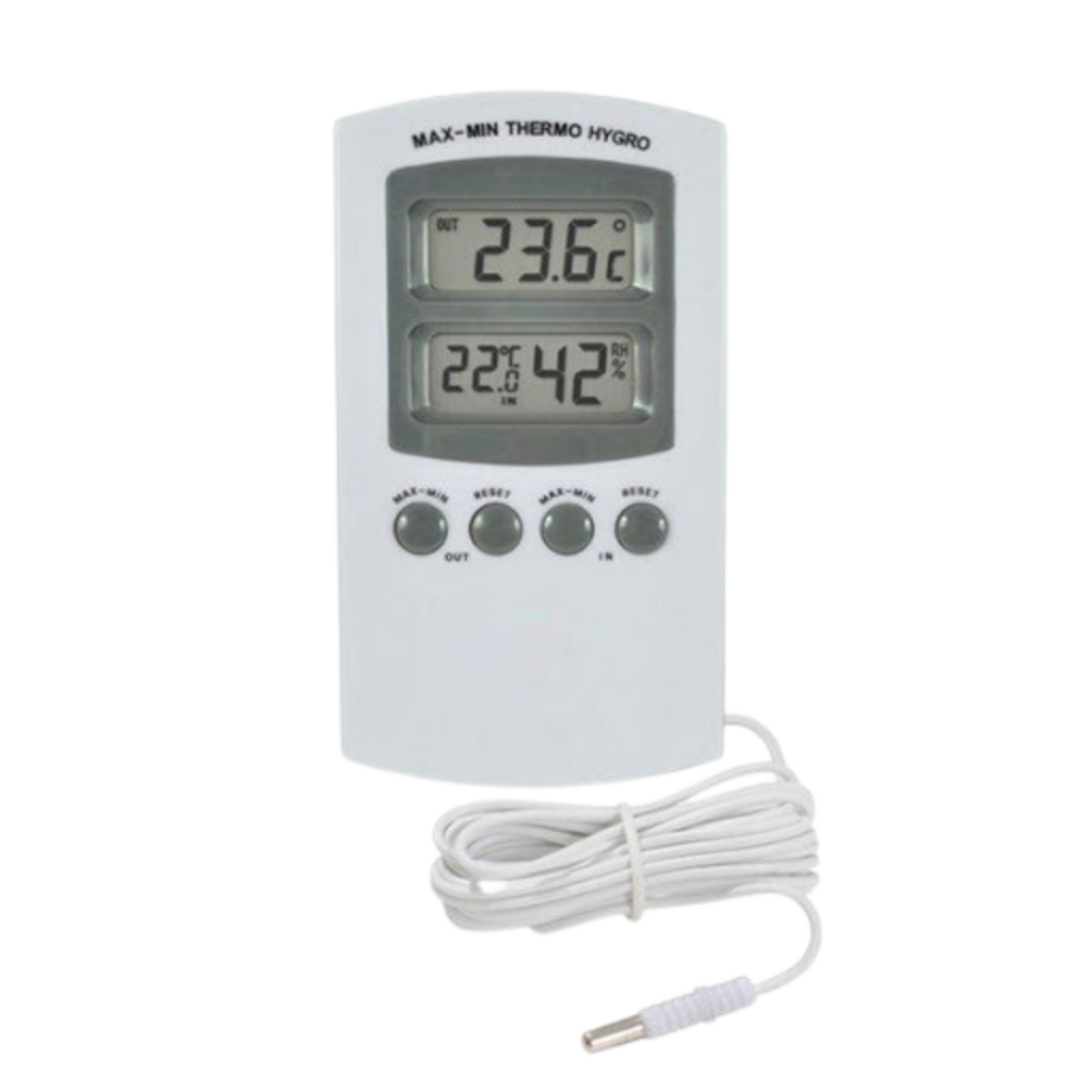 Hygrometer / Termometer (med prope)
