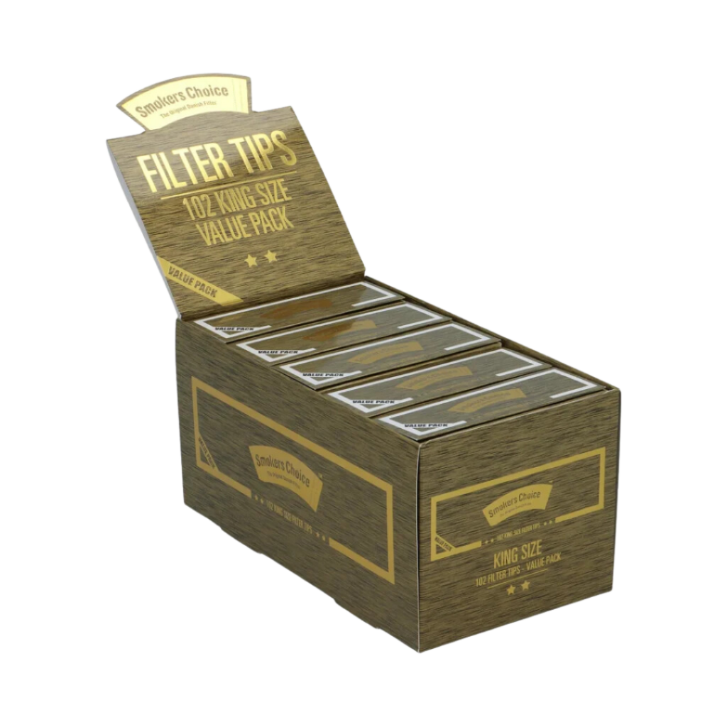 Smokers Choice - 102 Gold King size filter tips Valuepack