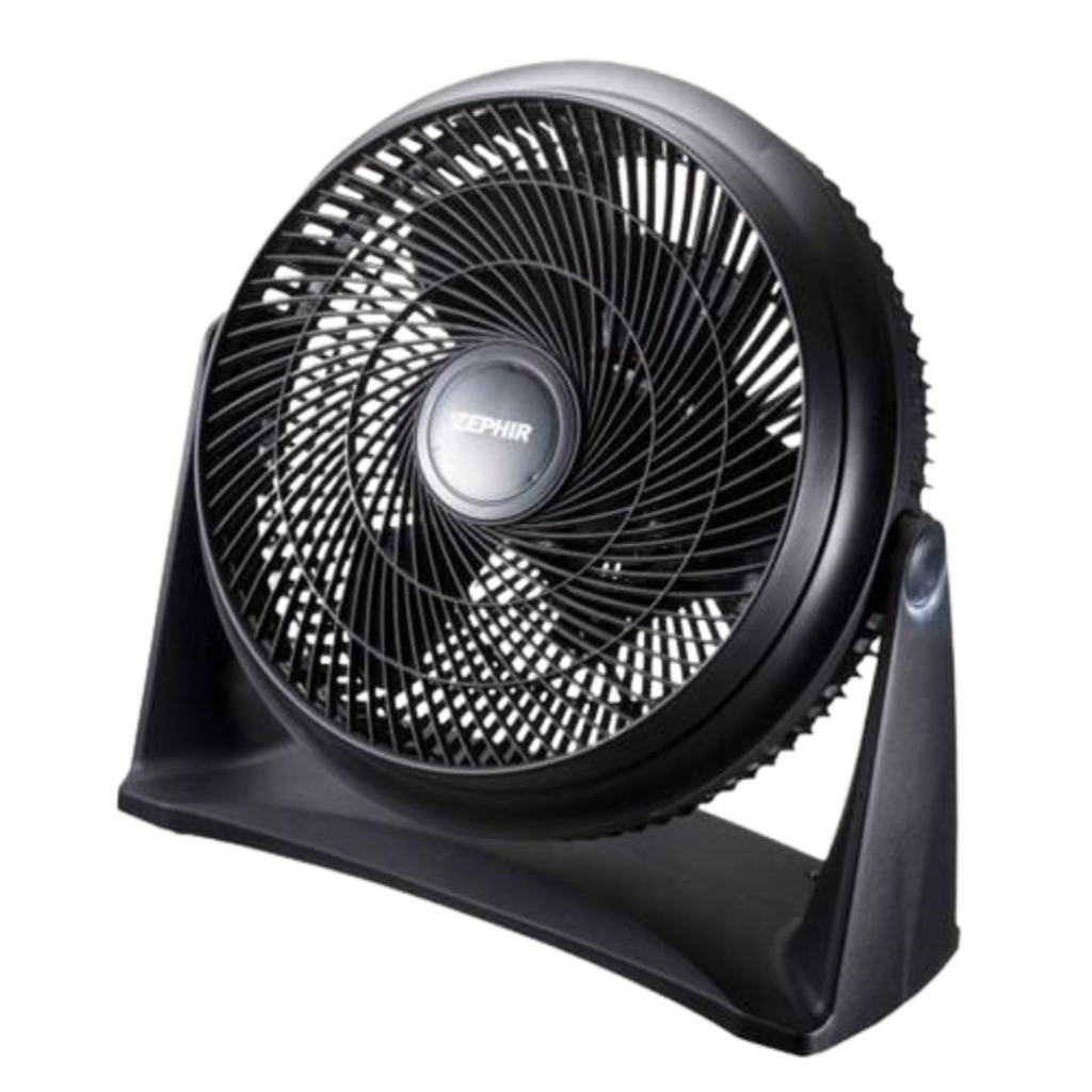 TURBO MULTISPEED BLACK FAN - 25W