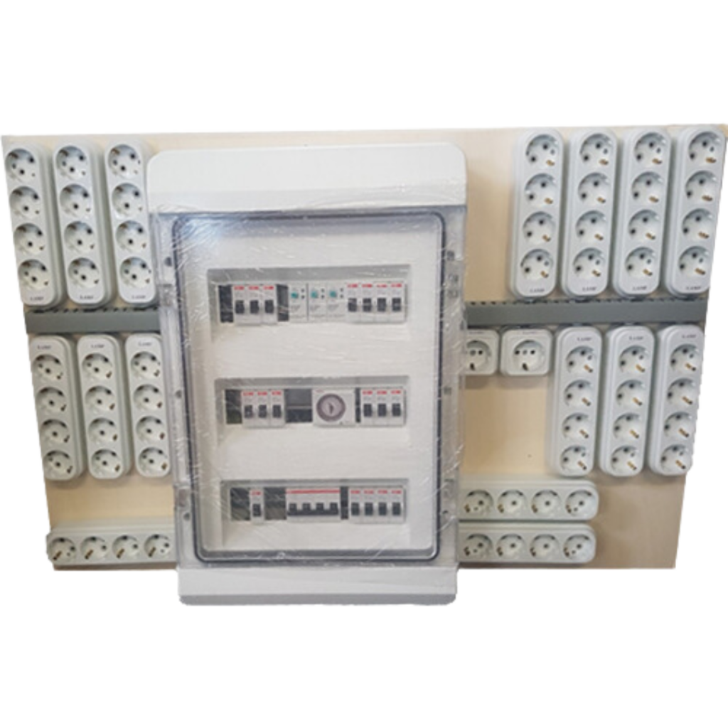TimerSkab – Komplet Med Ventilation Og Varme Udtag (Dobbelt Lysudtag)