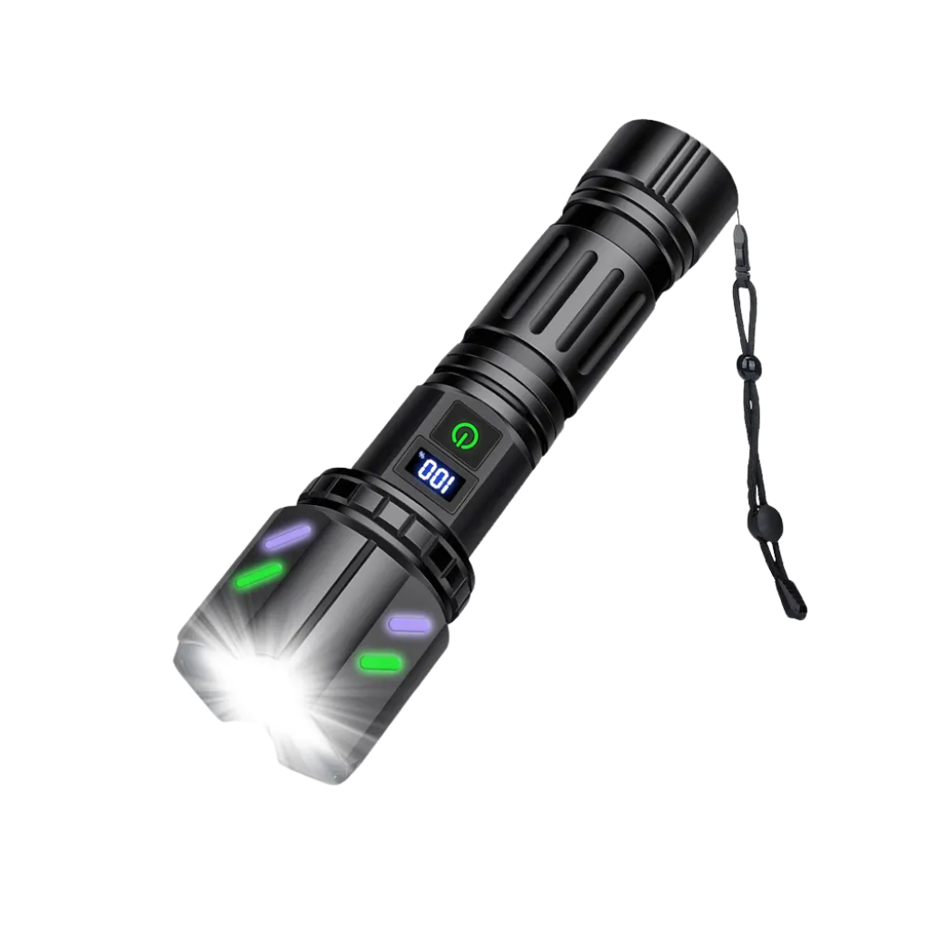 Dual Switch lommelygte 15.000 Lumen + Genopladeligt Batteri