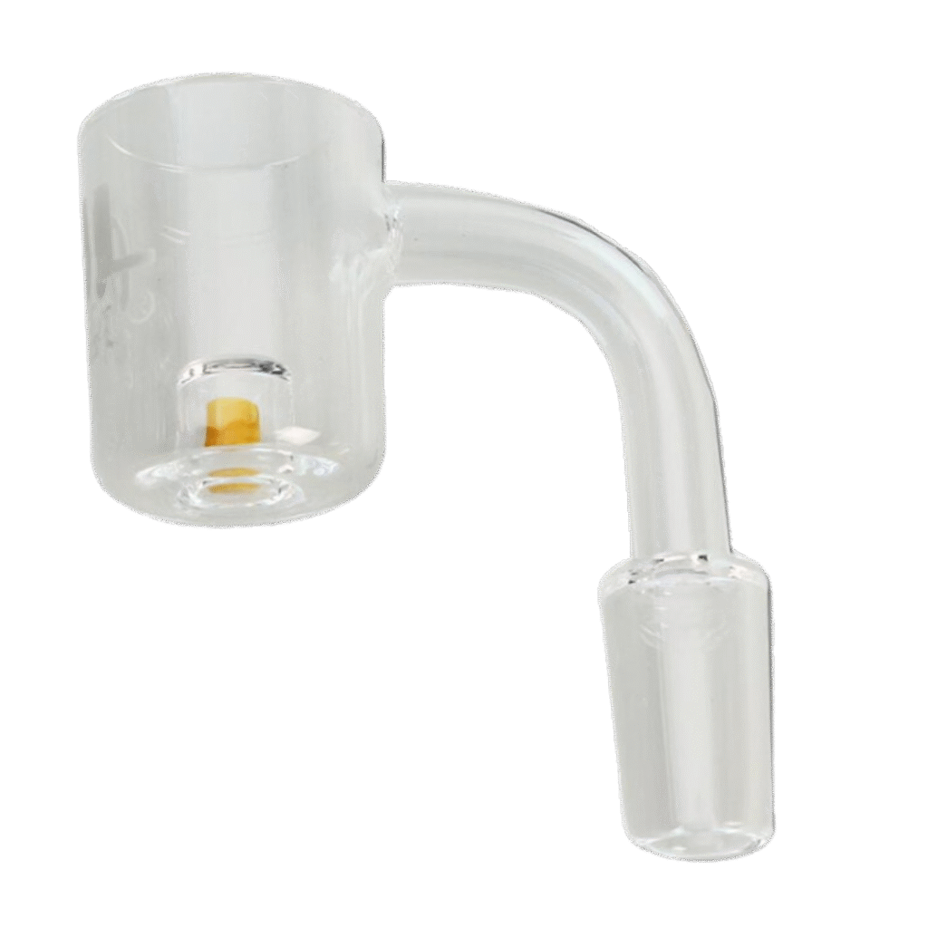 Oil Black Leaf' Quartz Banger with Colour Reactor