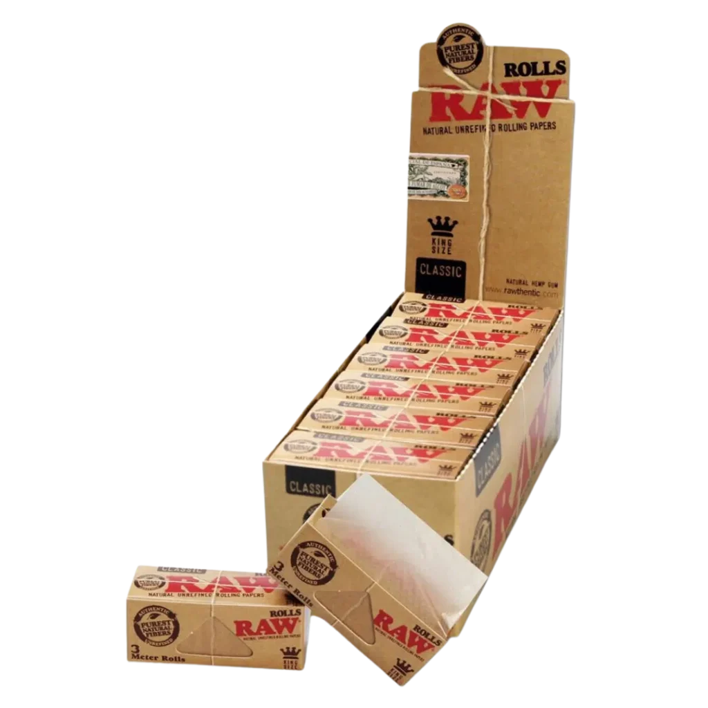 Raw - Classic Rolls King Size meter papir